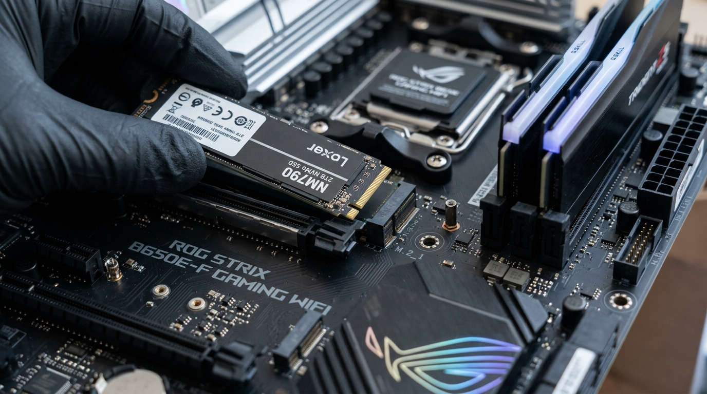 మదర్బోర్డుపై M.2 NVMe SSD ని అమర్చే విధానం